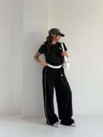 ست تیشرت و شلوار POLO نواردار کد 160982 - Image 5