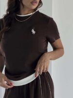 ست تیشرت و شلوار POLO نواردار کد 160982 - Image 12