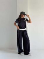 ست تیشرت و شلوار POLO نواردار کد 160982 - Image 2