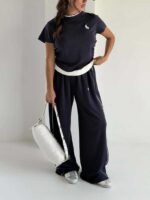 ست تیشرت و شلوار POLO نواردار کد 160982 - Image 4