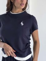 ست تیشرت و شلوار POLO نواردار کد 160982 - Image 3