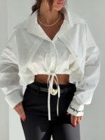 شومیز 2 تیکه BEAUTY کد 220740 - Image 5