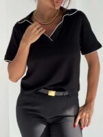 تیشرت یقه نواردار کد 180842 - Image 8
