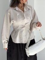 شومیز پشت بند کد 220730 - Image 17