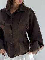 شومیز پشت بند کد 220730 - Image 2