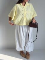 شومیز طرح بابونه کد 220728 - Image 4