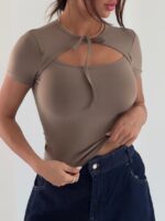 بلوز یقه گرد LYCRA کد 180599 - Image 17
