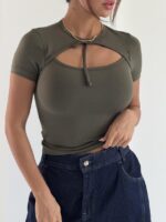 بلوز یقه گرد LYCRA کد 180599 - Image 20