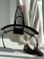 کیف دستی طرحدار حصیری کد 280546 - Image 8