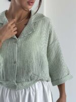 شومیز راه راه کژوال کد 220731 - Image 2