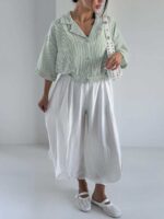 شومیز راه راه کژوال کد 220731 - Image 4