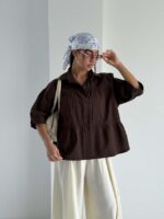 شومیز چین دار اناهیتا کد 220727 - Image 18