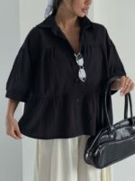 شومیز چین دار اناهیتا کد 220727 - Image 29