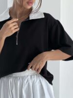 تیشرت نیم زیپ OYSHO کد 180803 - Image 6