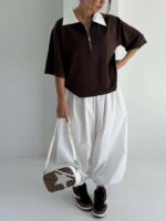 تیشرت نیم زیپ OYSHO کد 180803 - Image 10