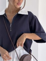 تیشرت نیم زیپ OYSHO کد 180803 - Image 13