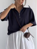 تیشرت نیم زیپ OYSHO کد 180803 - Image 15