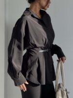 شومیز کمربندی کد 220733 - Image 2