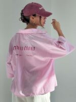 ست شومیز و شلوار راه راه MIU MIU کد 160976 - Image 4