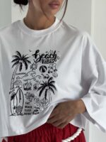 تیشرت نیمتنه BEACH VIBES کد 180811 - Image 4