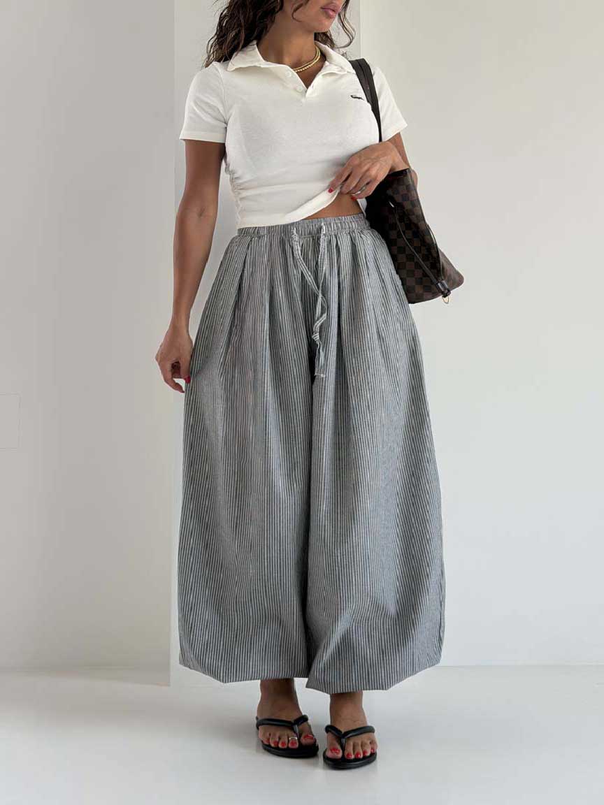 IMG_2047 شلوار راه راه بالنی کد 102373 - Image 1