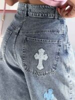 شلوار جین برمودا CHROME HEARTS کد 102379 - Image 5