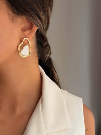 گوشواره میناکاری 2 تیکه کد 310904