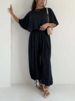 ست تیشرت و شلوار گت دار کد 160997 - Image 13