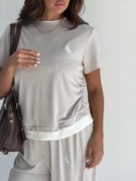 ست تیشرت و شلوار بغل گت کد 160993 - Image 6