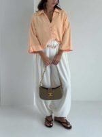 شومیز لینن 5 دکمه کد 220744 - Image 4
