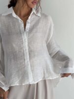 شومیز شیشه ای پشت بند کد 220746 - Image 19