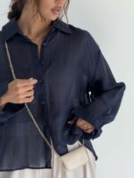 شومیز شیشه ای پشت بند کد 220746 - Image 24