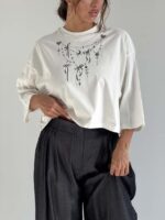 تیشرت نیم تنه پاپیونی کد 180879 - Image 10