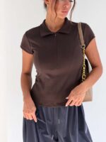 تیشرت وسط زیپ DESTINA کد 180886 - Image 7