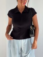 تیشرت وسط زیپ DESTINA کد 180886 - Image 9