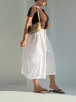 شلوار دامنی کمردار کد 102384 - Image 5