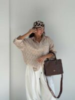 شومیز تک جیب کرکره ای کد 220520 - Image 13
