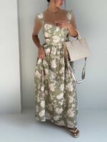 پیراهن گلی SUMMER کد 240181 - Image 10