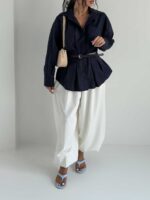 شومیز کمربندی کد 220733 - Image 4