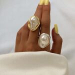 انگشتر تک مروارید کد 310926