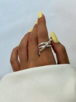 انگشتر ضربدری کد 310927 - Image 2