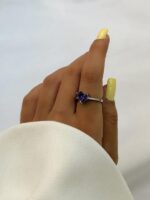 انگشتر جواهری کد 310929 - Image 6