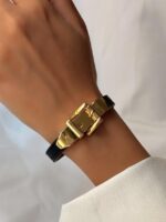 دستبند ساده چرم کد 310978 - Image 2