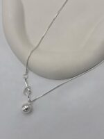 گردنبند گره ای تک مروارید کد 310977 - Image 2