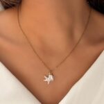 گردنبند ستاره دریایی و مروارید کد 310961