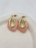 گوشواره میناکاری سنگی کد 310959 - Image 3