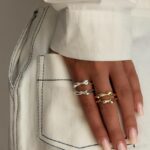 انگشتر موج دار کد 310996