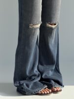شلوار جین سوپر بگ زاپ دار کد 102395 - Image 2