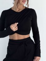 ست بلوز و شلوار بغل گت کد 161016 - Image 7