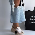 کتونی بافتنی نواردار کد 141364